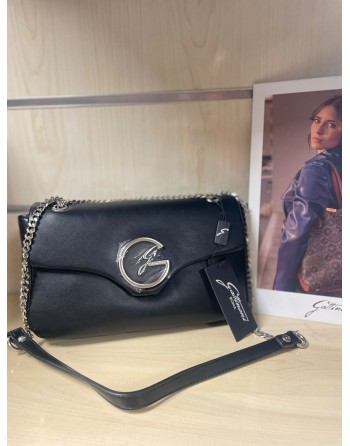 LIVELY M FLAP BAG PU BLACK